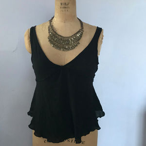 Black Sheerish Free People Crop Tank
